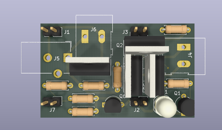 3D View of PCB Layout