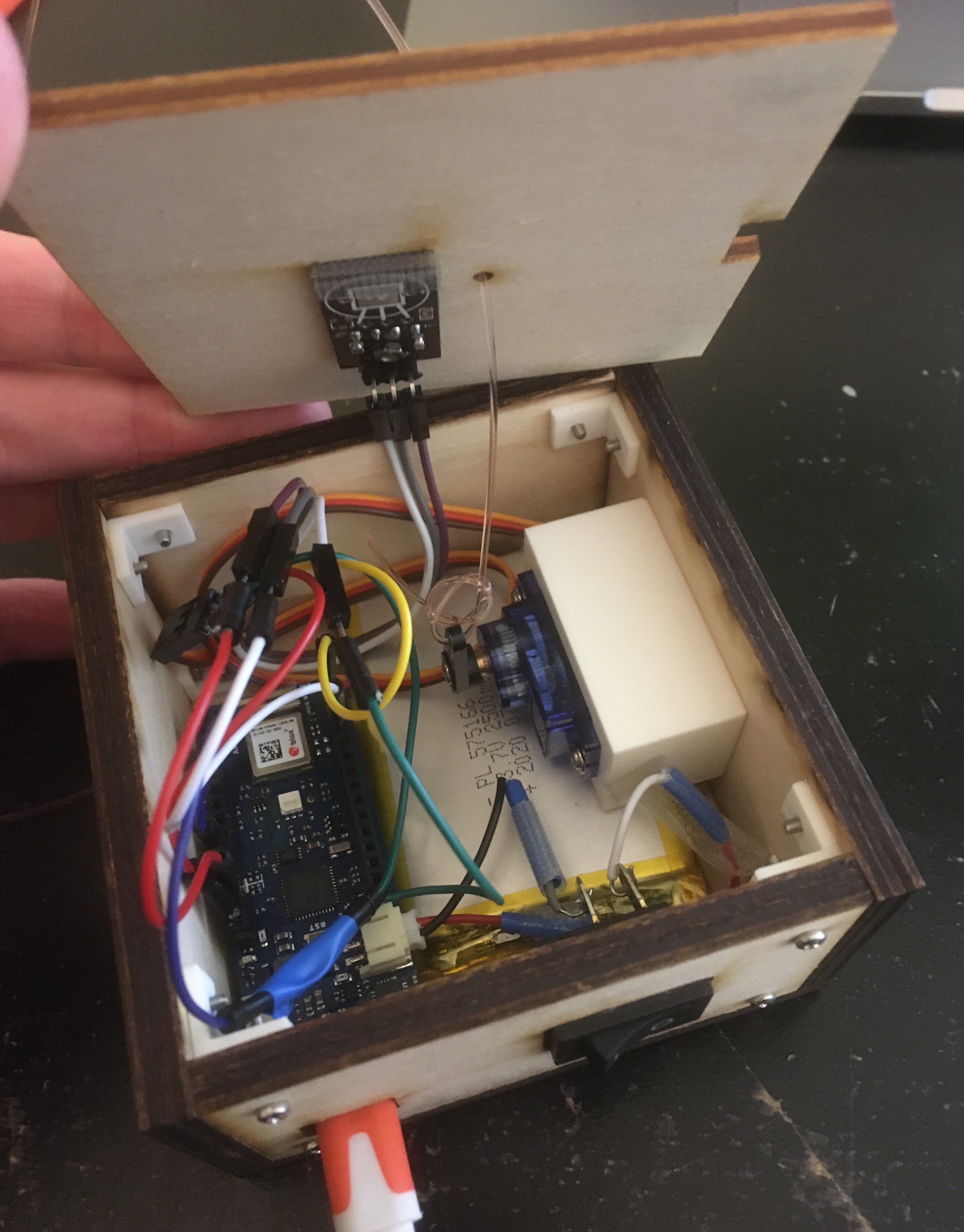 Box with Electronics Installed