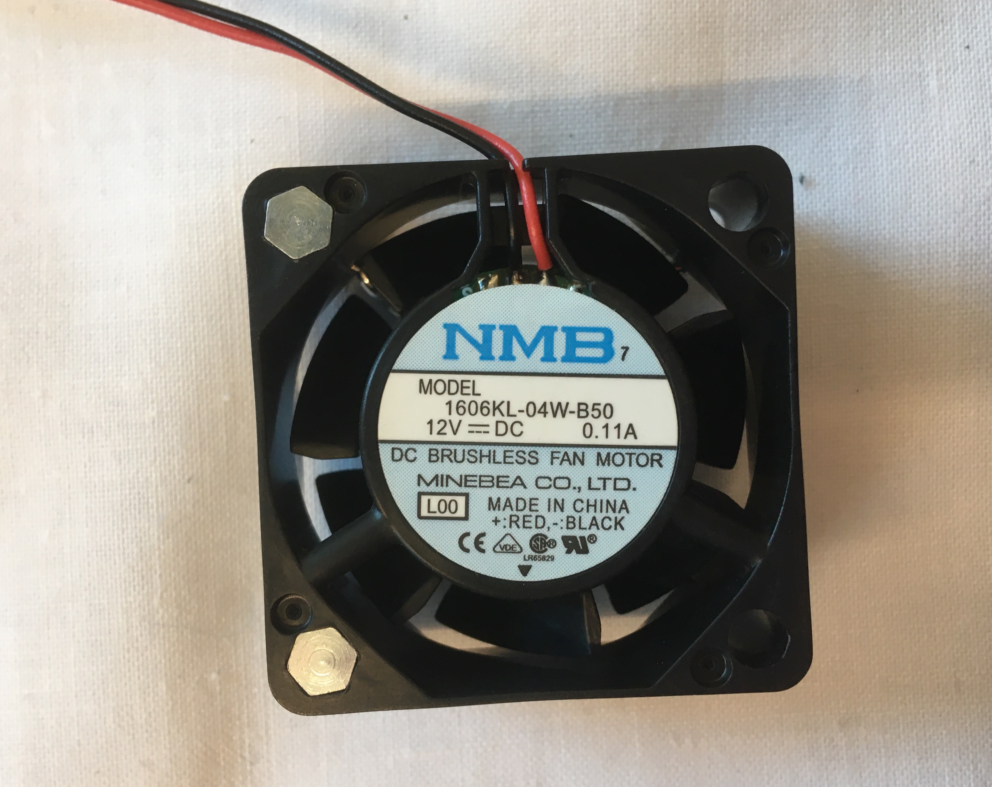 Small 12V DC Brushless Fan Motor