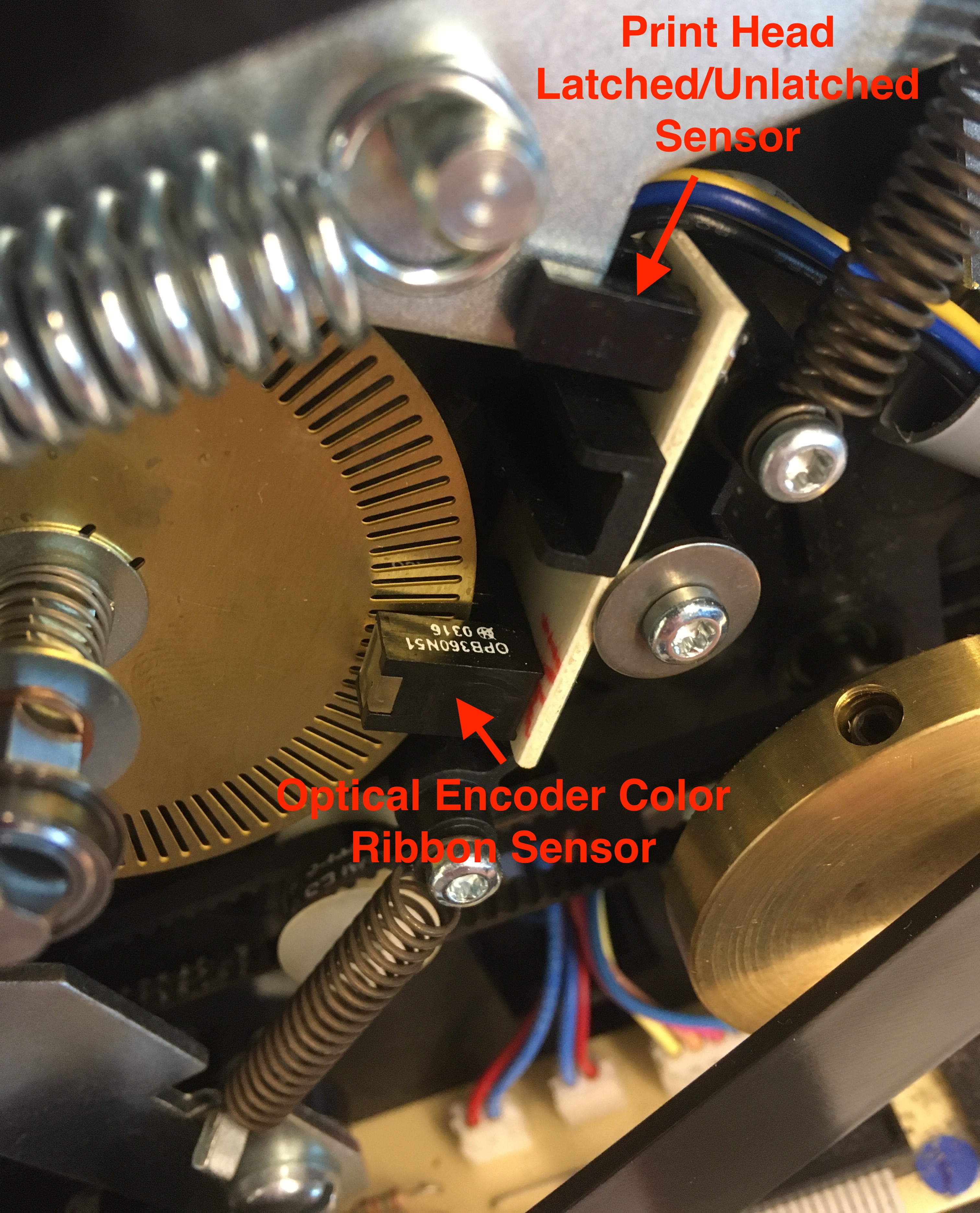 Gold Slotted Circular Plate with Attached Light Sensor