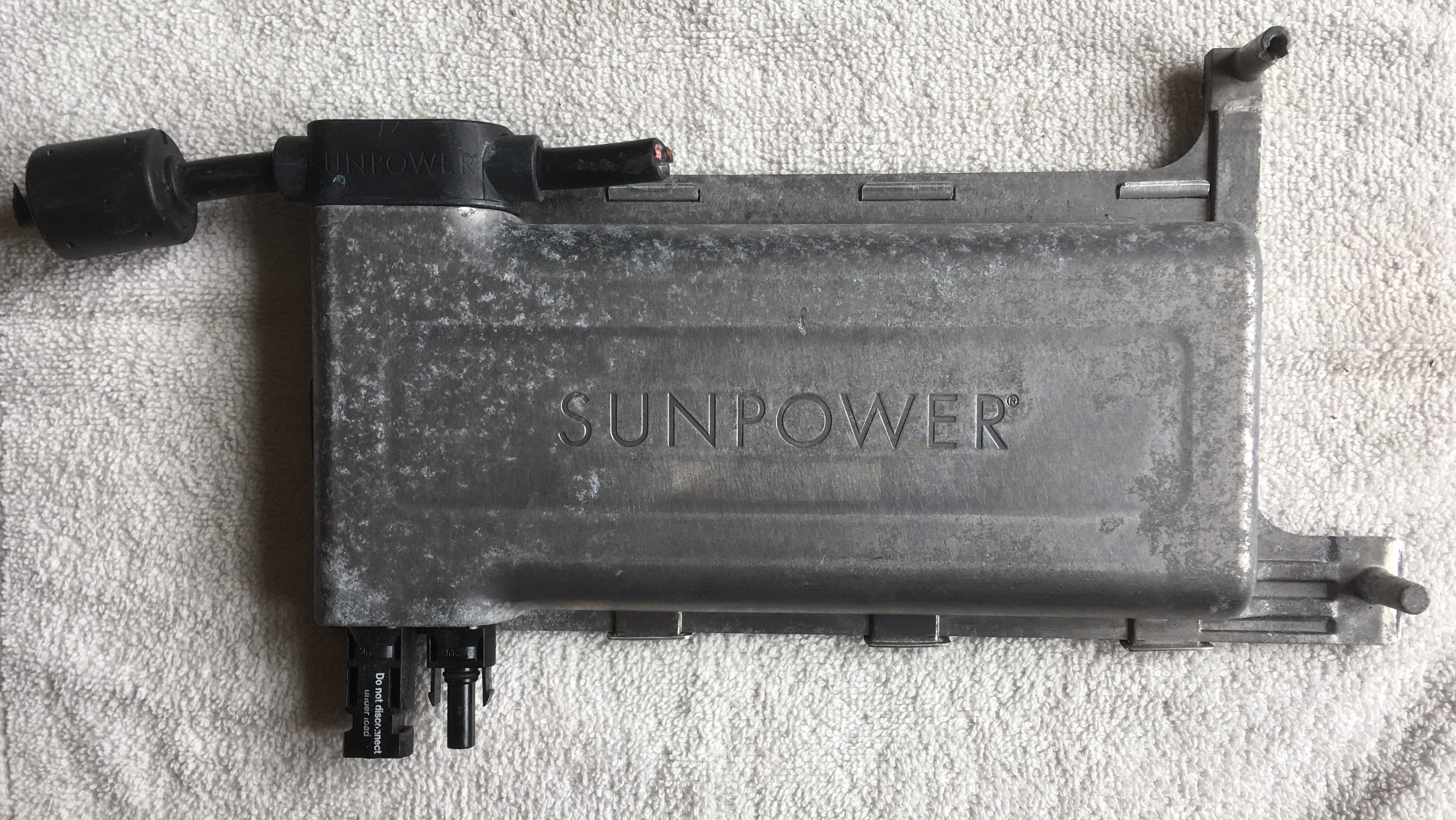 Gray Metal Box with SUNPOWER Logo