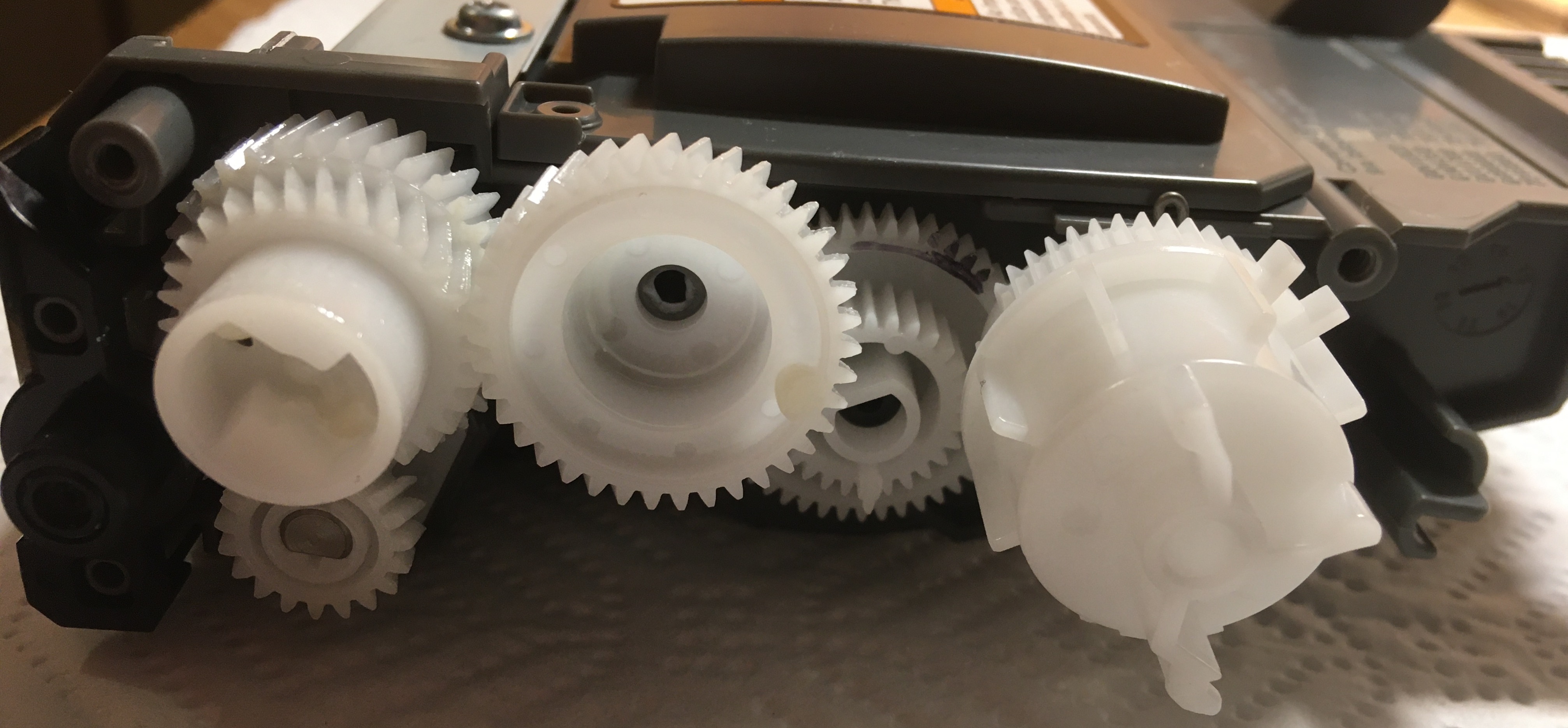 Side View of Gear Train